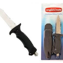 Anglers Mate Deluxe Dive Knife With Sheath